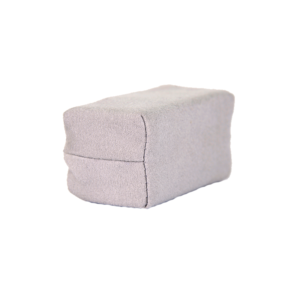 Suede Applicator Sponge grey