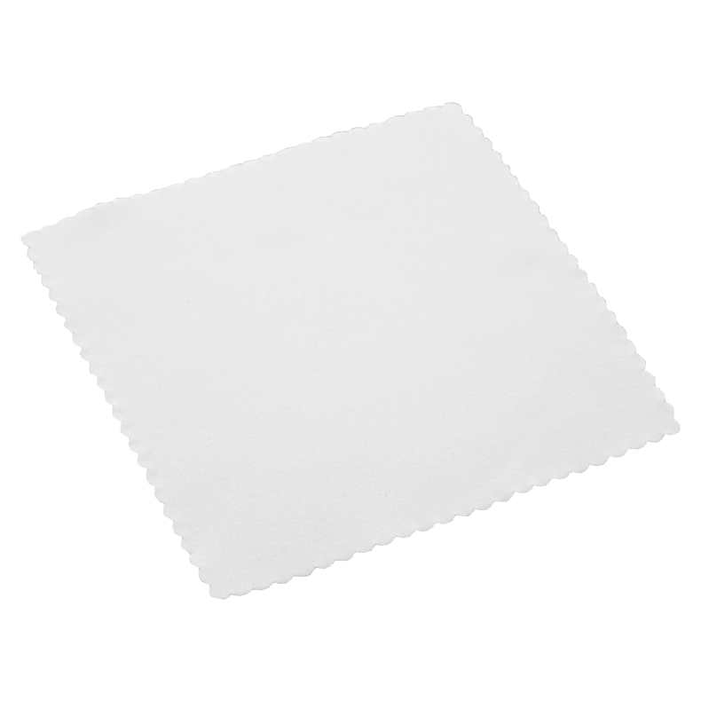 Toalla microfibra Suede 12x12cm blanco 10pcs