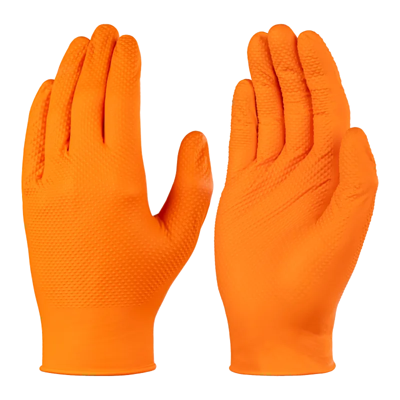 Werkhandschoen nitril Oranje diamond grip